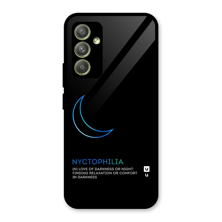 Nyctophilia Love of Darkness Glass Back Case for Galaxy A54