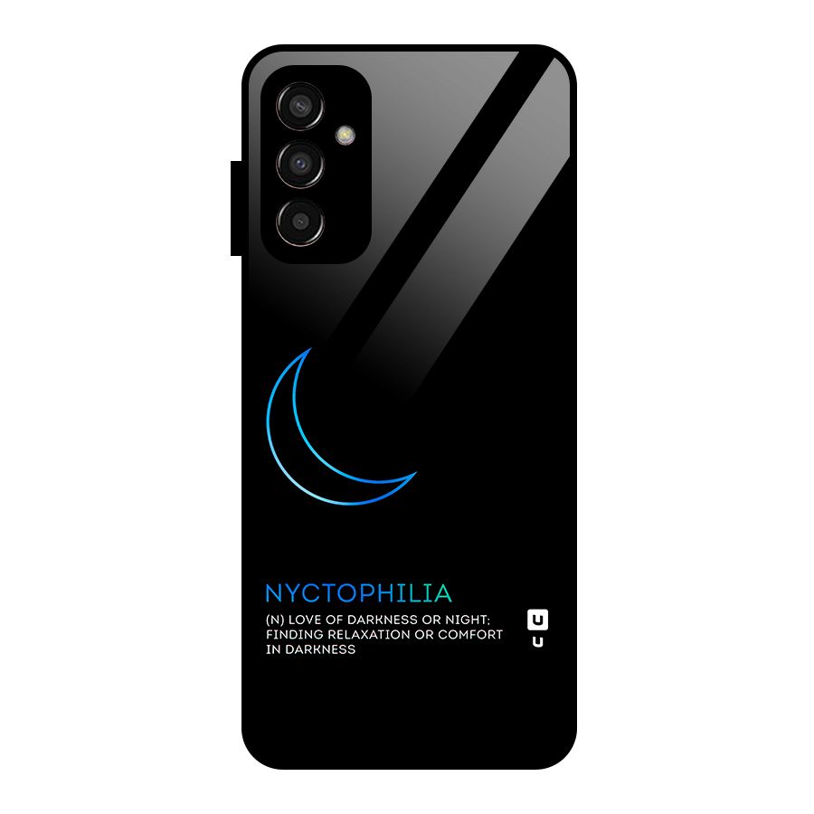 Nyctophilia Love of Darkness Glass Back Case for Galaxy F13