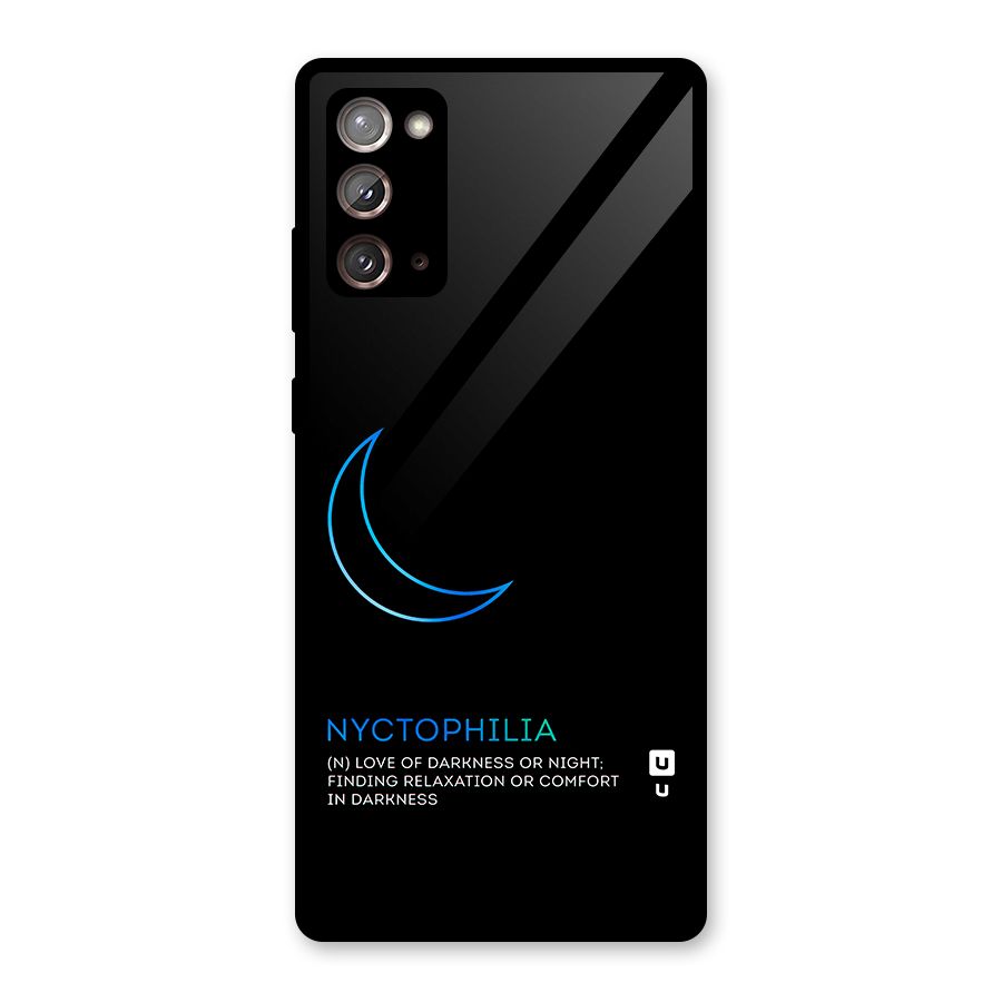 Nyctophilia Love of Darkness Glass Back Case for Galaxy Note 20