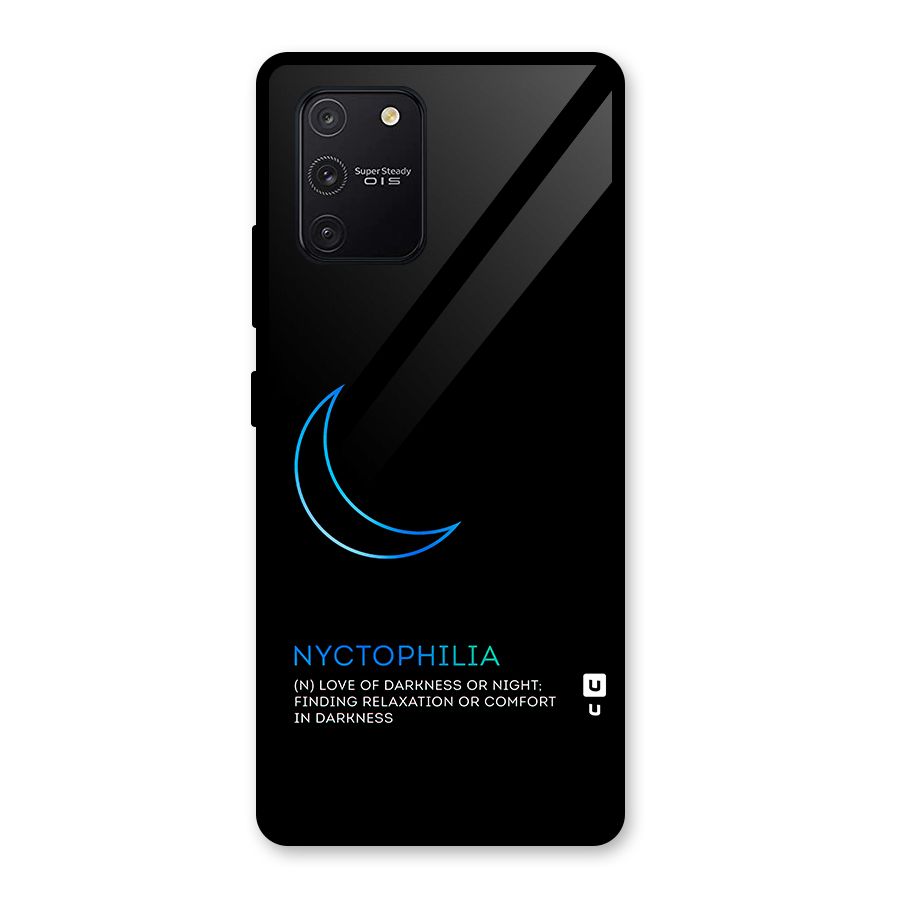 Nyctophilia Love of Darkness Glass Back Case for Galaxy S10 Lite
