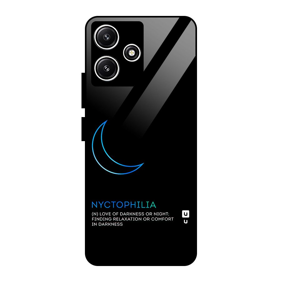 Nyctophilia Love of Darkness Glass Back Case for Redmi 12 5G