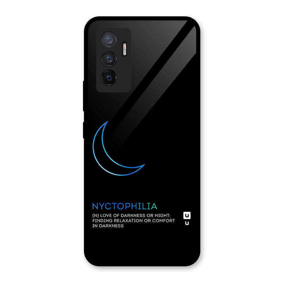 Nyctophilia Love of Darkness Glass Back Case for Vivo V23e