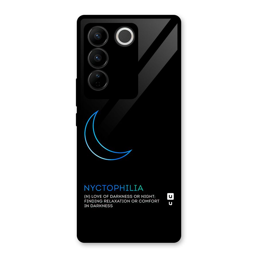 Nyctophilia Love of Darkness Glass Back Case for Vivo V27