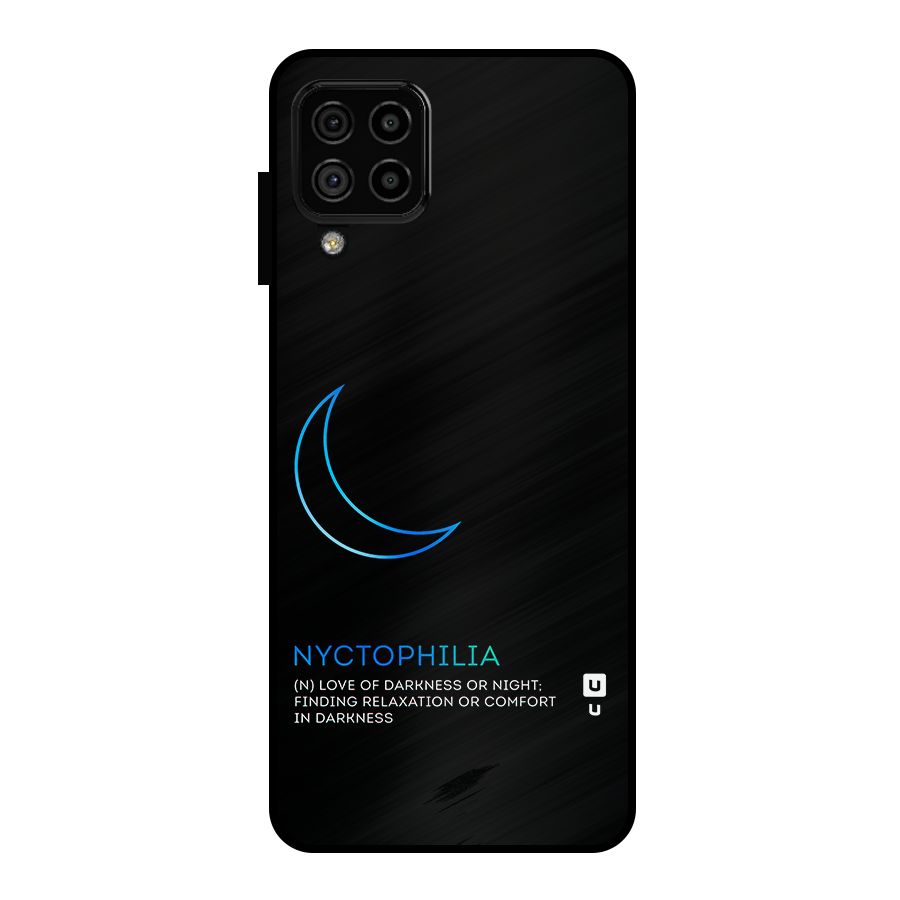 Nyctophilia Love of Darkness Metal Back Case for Galaxy A22 4G