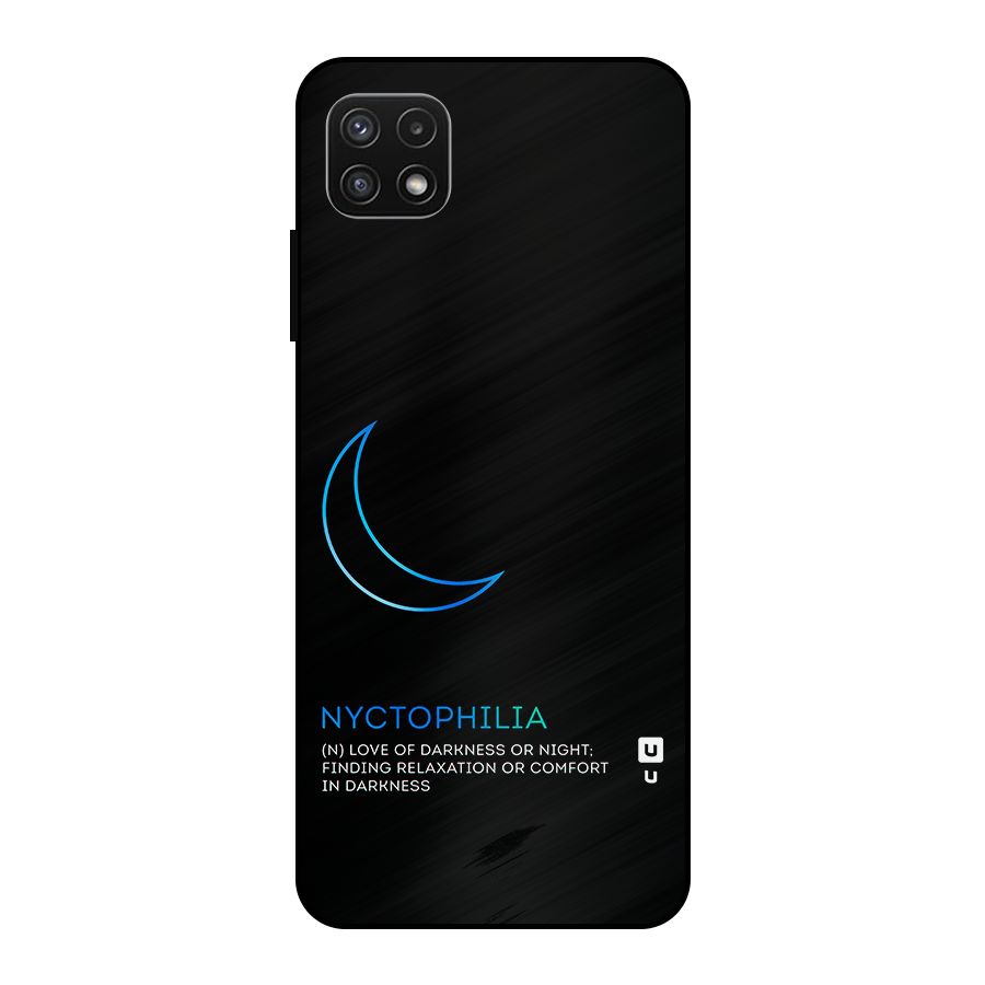 Nyctophilia Love of Darkness Metal Back Case for Galaxy A22 5G