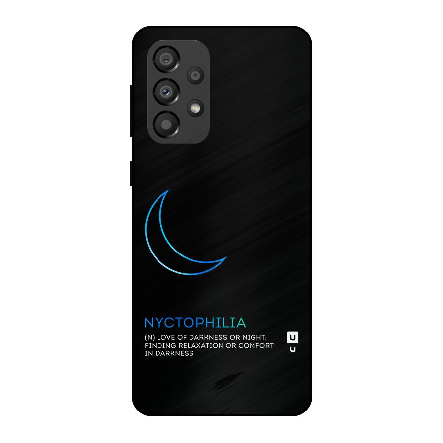 Nyctophilia Love of Darkness Metal Back Case for Galaxy A33 5G