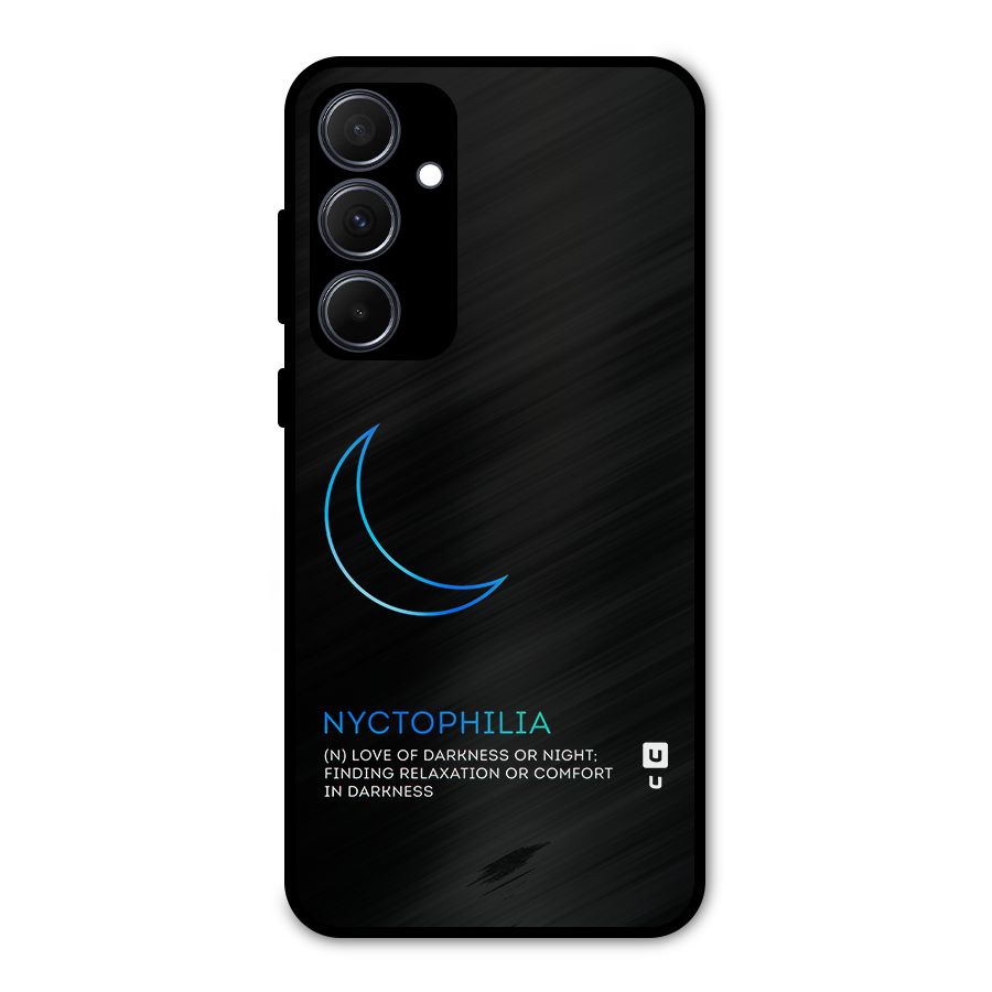 Nyctophilia Love of Darkness Metal Back Case for Galaxy A35