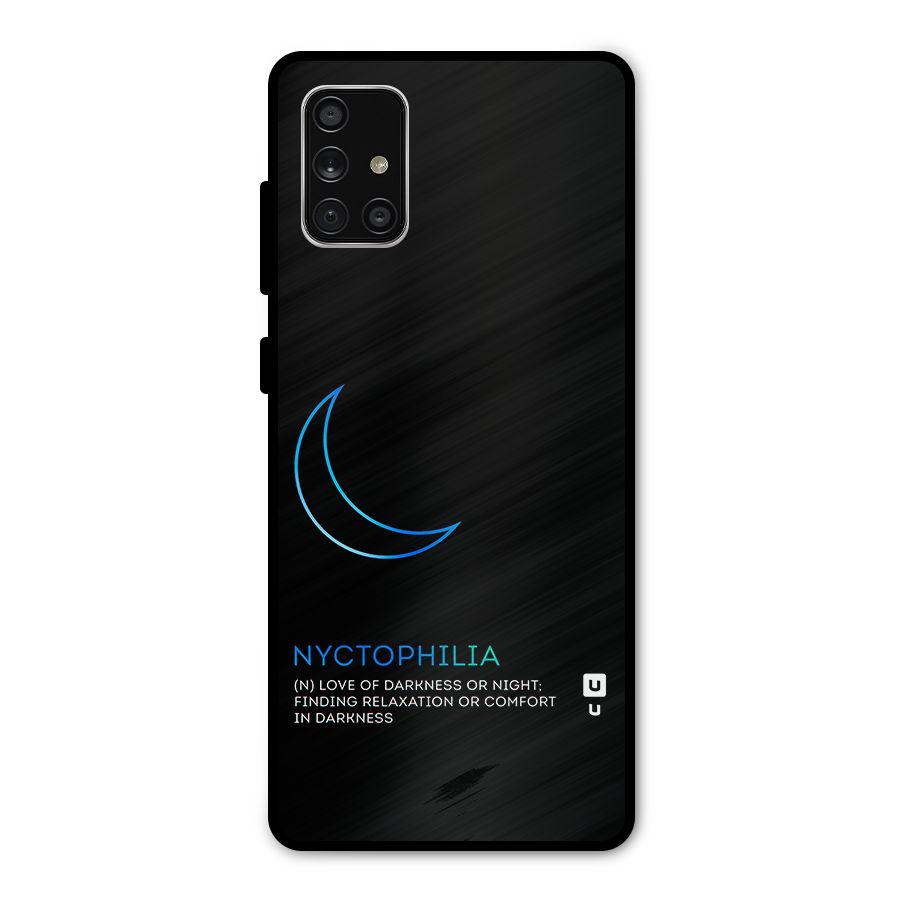 Nyctophilia Love of Darkness Metal Back Case for Galaxy A71
