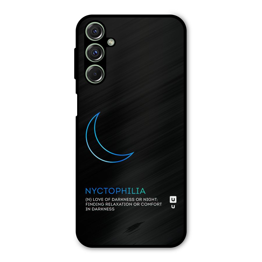 Nyctophilia Love of Darkness Metal Back Case for Galaxy F34