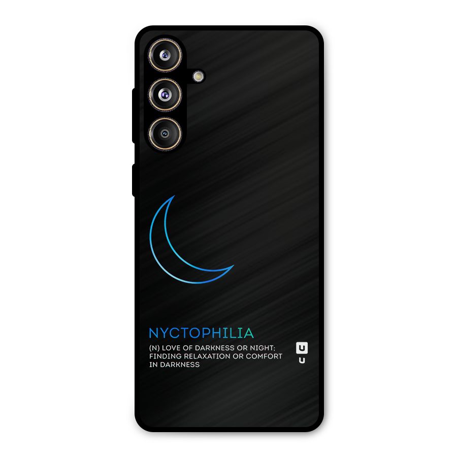 Nyctophilia Love of Darkness Metal Back Case for Galaxy F55