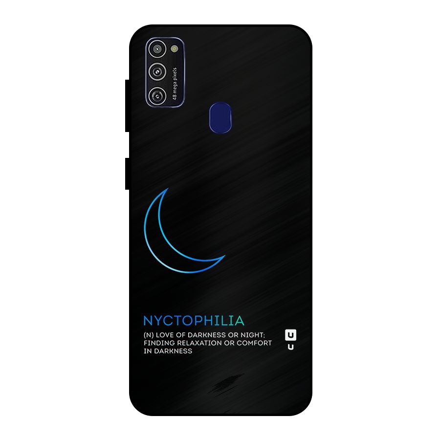 Nyctophilia Love of Darkness Metal Back Case for Galaxy M30s