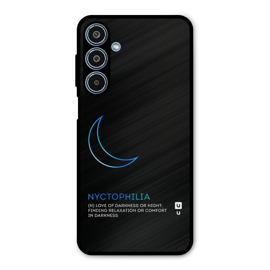 Nyctophilia Love of Darkness Metal Back Case for Galaxy M35
