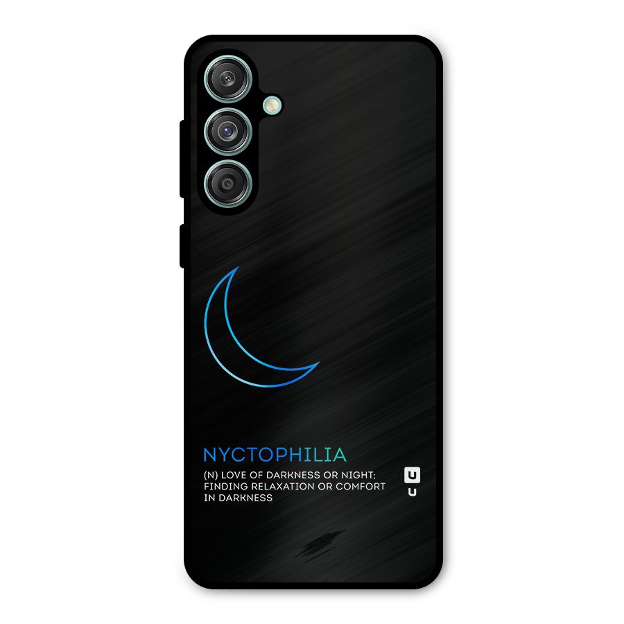 Nyctophilia Love of Darkness Metal Back Case for Galaxy M55 5G