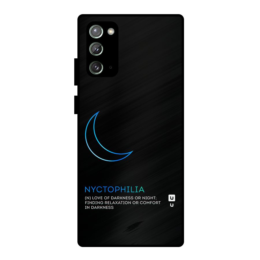 Nyctophilia Love of Darkness Metal Back Case for Galaxy Note 20