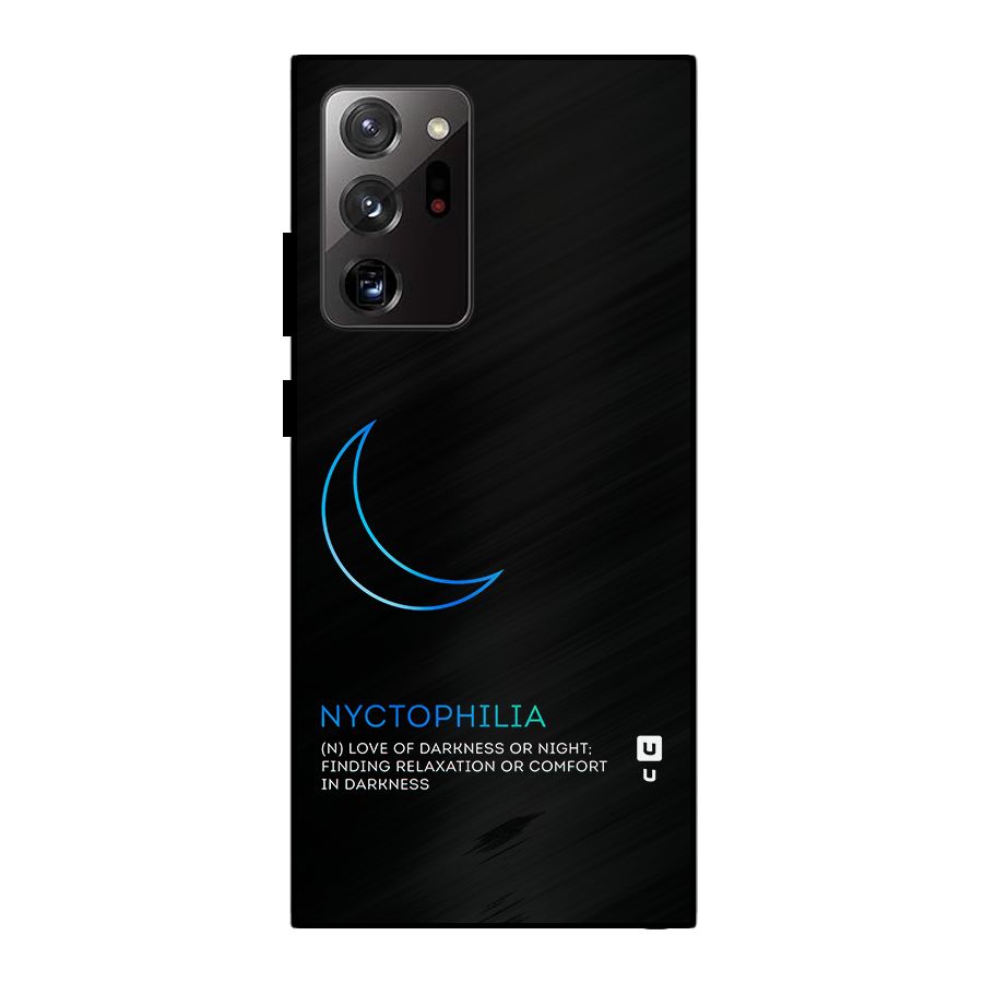 Nyctophilia Love of Darkness Metal Back Case for Galaxy Note 20 Ultra