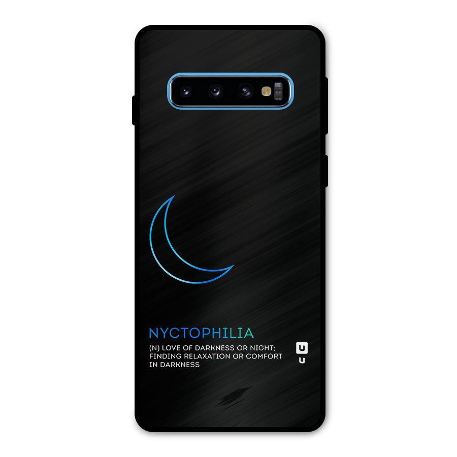 Nyctophilia Love of Darkness Metal Back Case for Galaxy S10