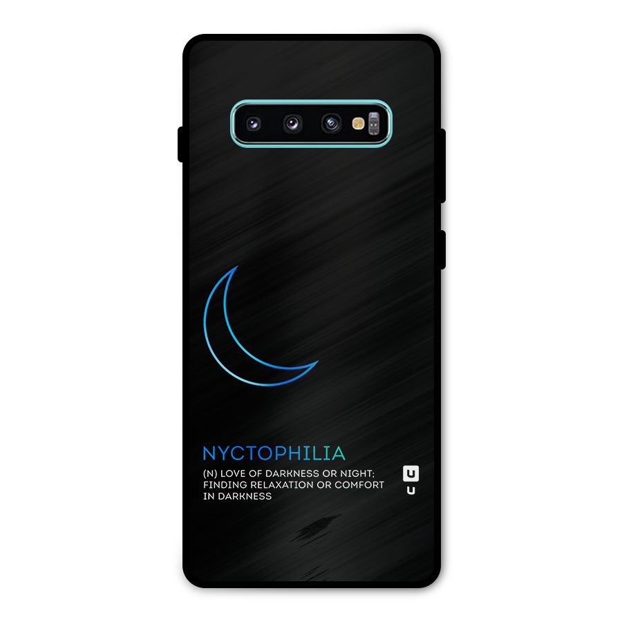 Nyctophilia Love of Darkness Metal Back Case for Galaxy S10 Plus