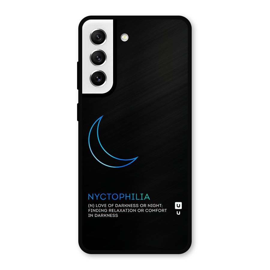 Nyctophilia Love of Darkness Metal Back Case for Galaxy S21 FE 5G