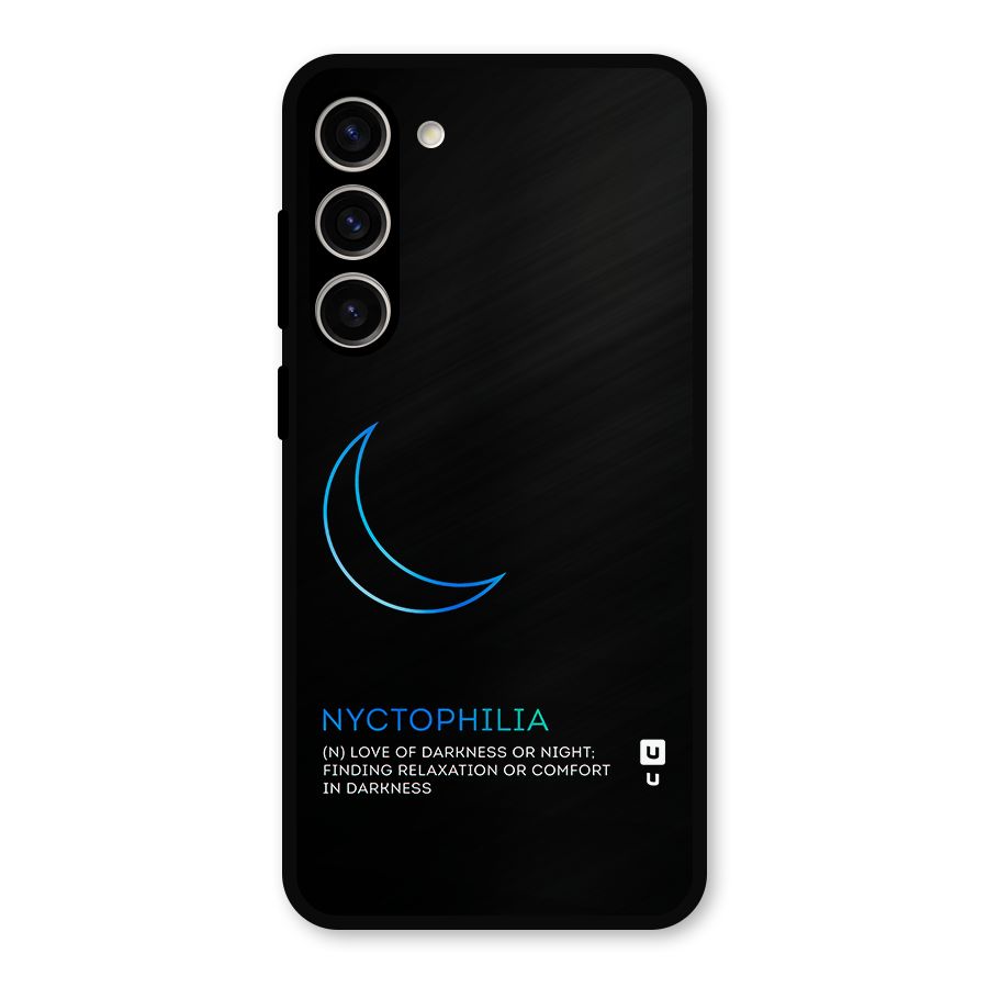 Nyctophilia Love of Darkness Metal Back Case for Galaxy S23 Plus