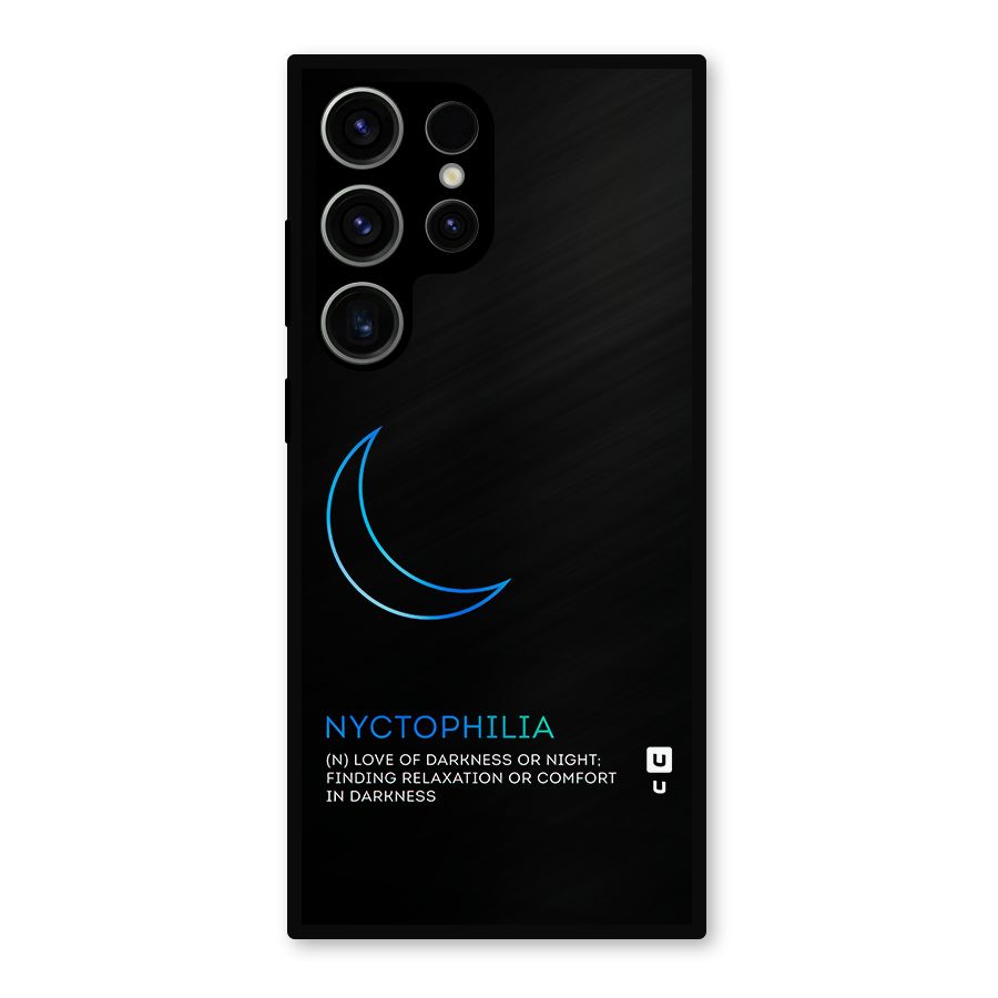 Nyctophilia Love of Darkness Metal Back Case for Galaxy S23 Ultra