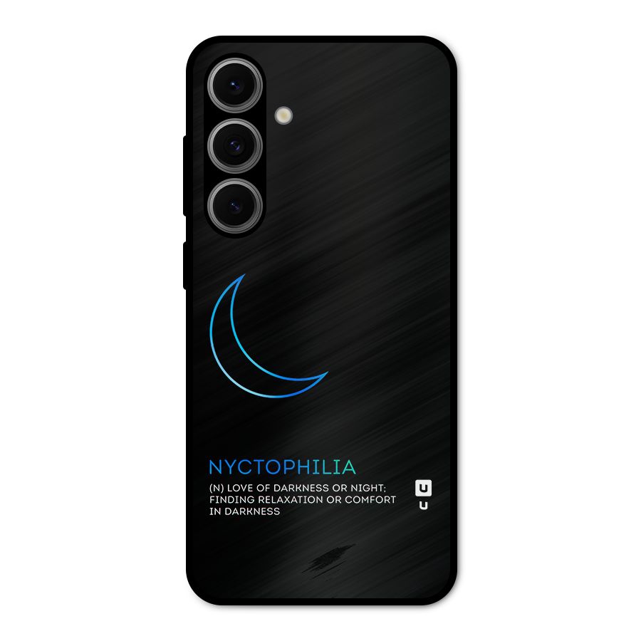 Nyctophilia Love of Darkness Metal Back Case for Galaxy S24 FE