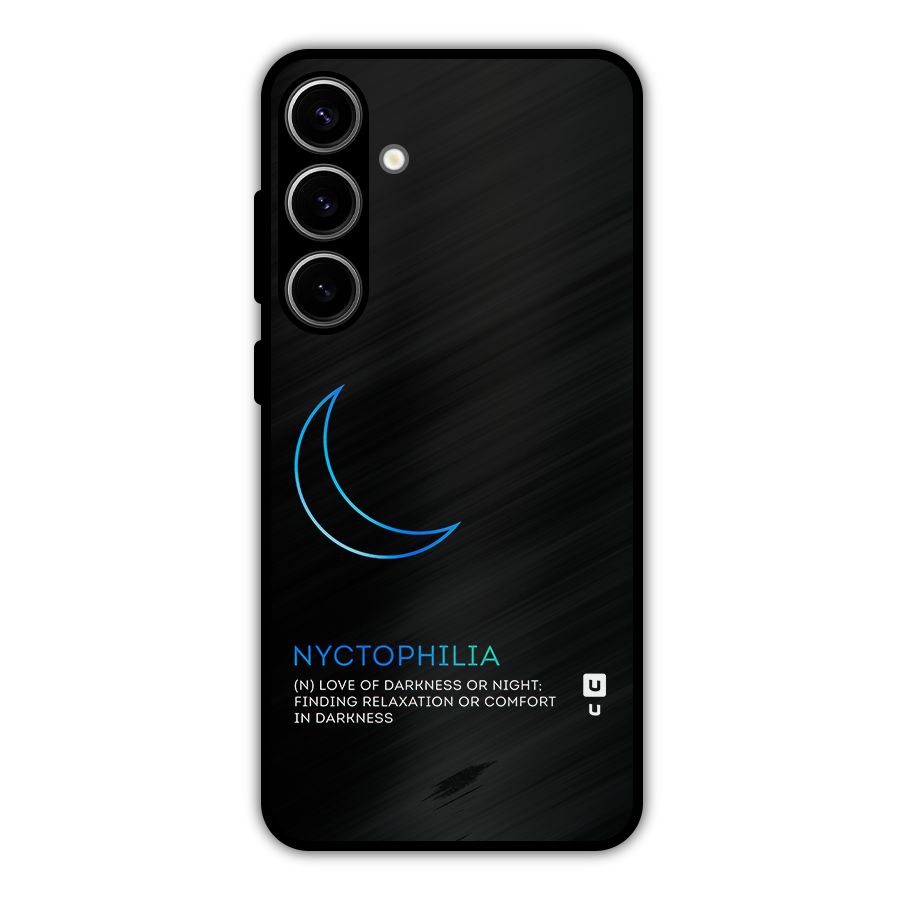 Nyctophilia Love of Darkness Metal Back Case for Galaxy S24 Plus