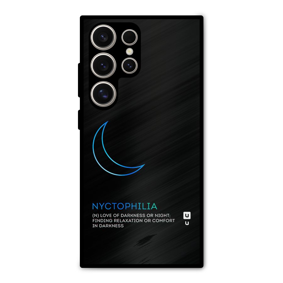 Nyctophilia Love of Darkness Metal Back Case for Galaxy S24 Ultra