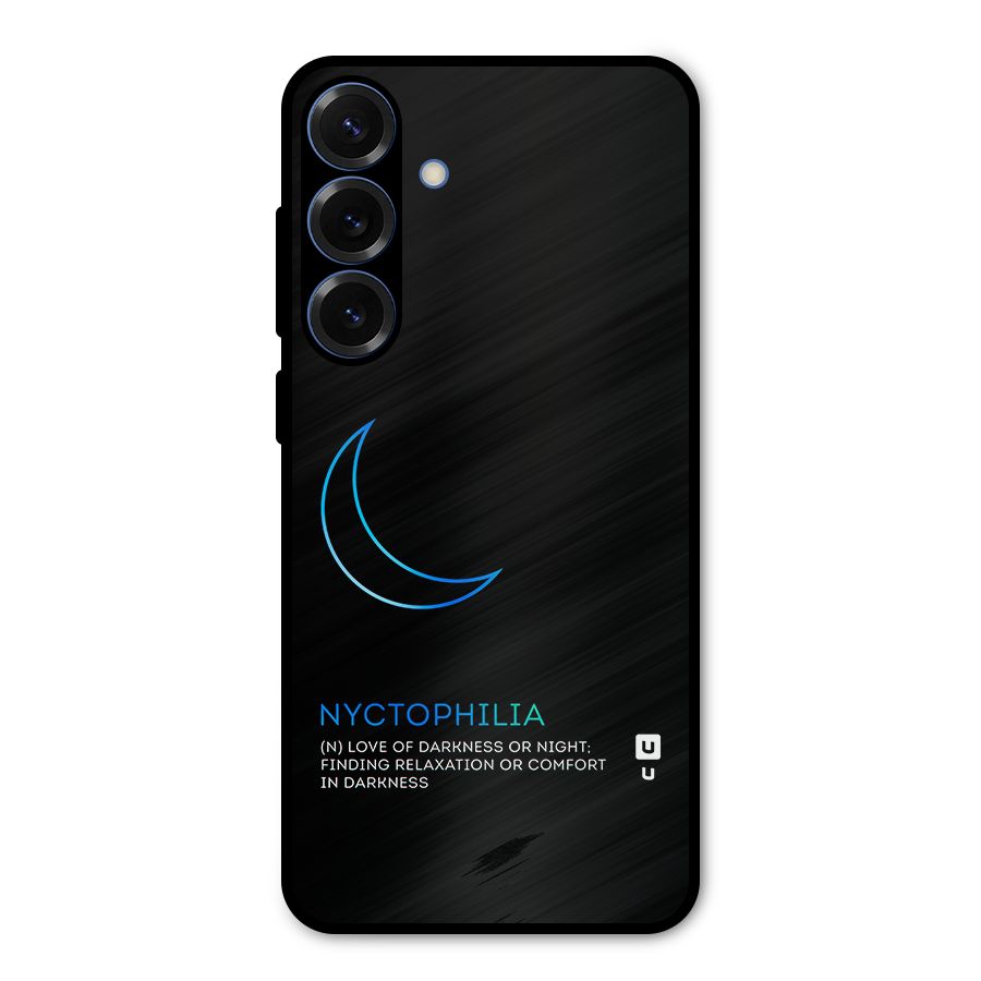 Nyctophilia Love of Darkness Metal Back Case for Galaxy S25 Plus