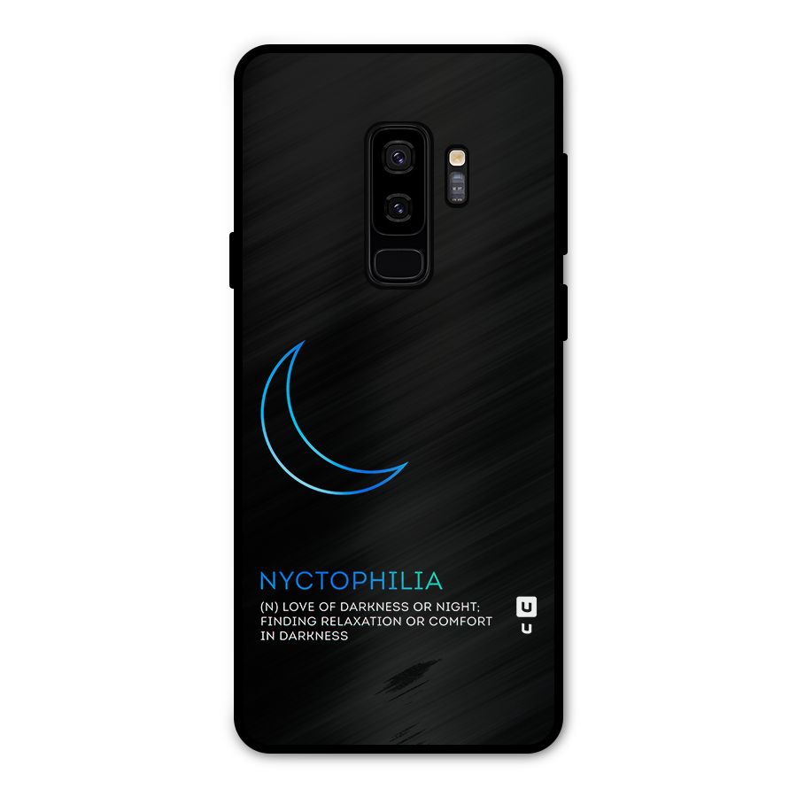 Nyctophilia Love of Darkness Metal Back Case for Galaxy S9 Plus