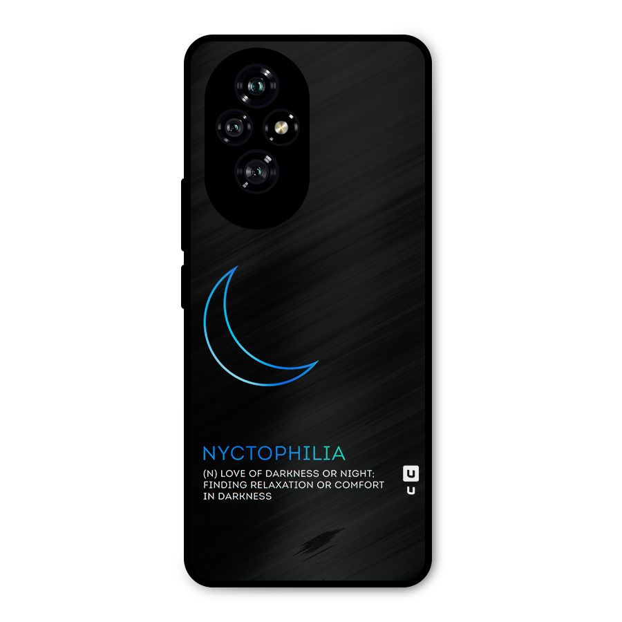 Nyctophilia Love of Darkness Metal Back Case for Honor 200