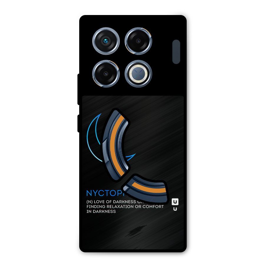 Nyctophilia Love of Darkness Metal Back Case for Infinix GT 20 Pro