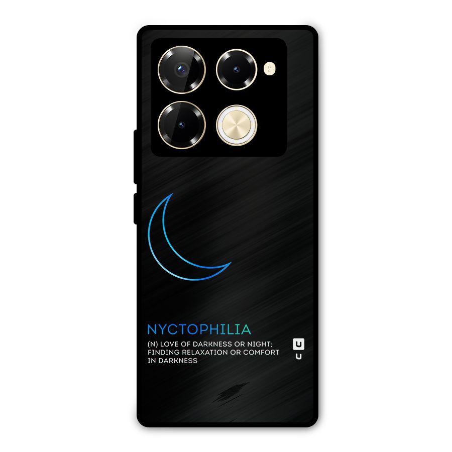 Nyctophilia Love of Darkness Metal Back Case for Infinix Note 40 Pro Plus