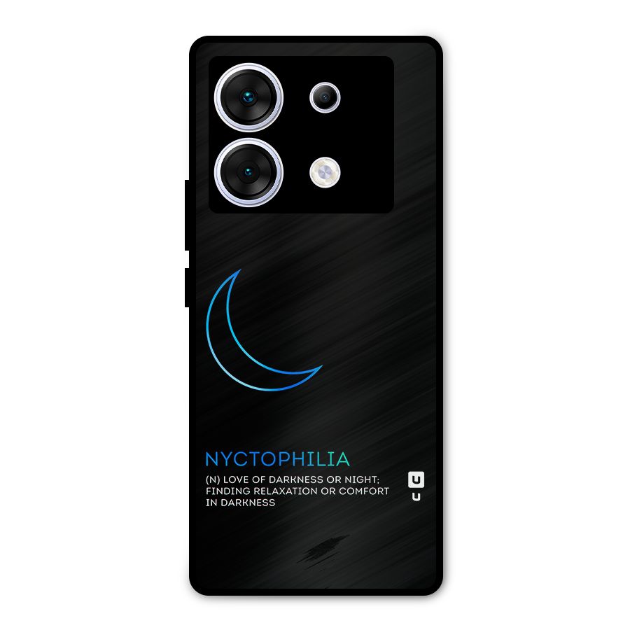 Nyctophilia Love of Darkness Metal Back Case for Infinix Zero 30 5G