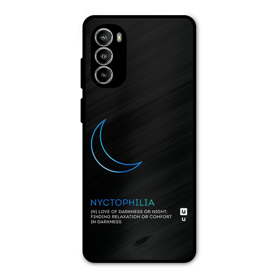 Nyctophilia Love of Darkness Metal Back Case for Moto G52