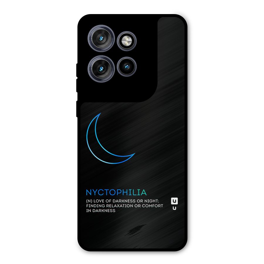 Nyctophilia Love of Darkness Metal Back Case for Motorola Edge 50 Neo