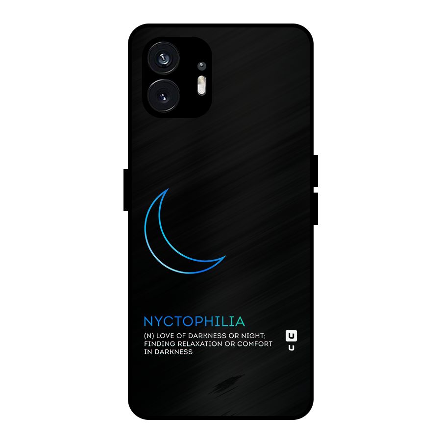 Nyctophilia Love of Darkness Metal Back Case for Nothing Phone 2