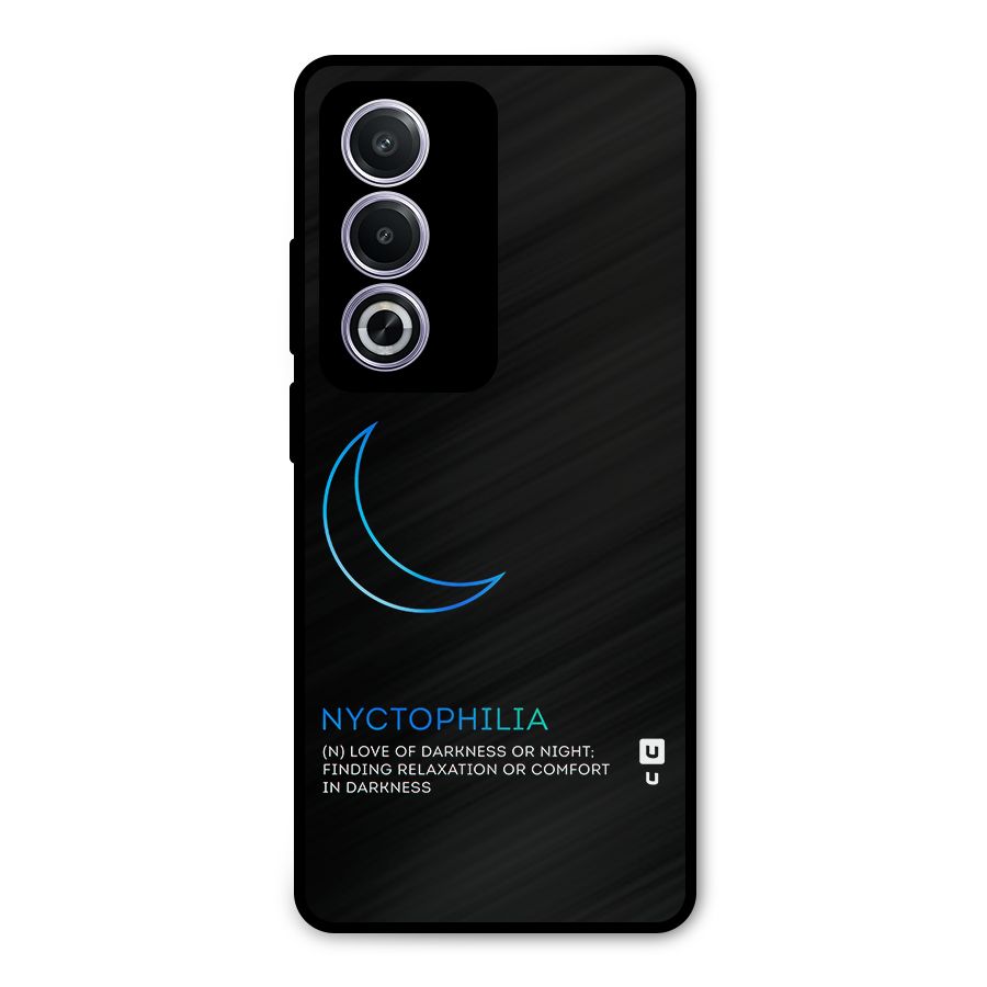 Nyctophilia Love of Darkness Metal Back Case for Oppo A3 Pro