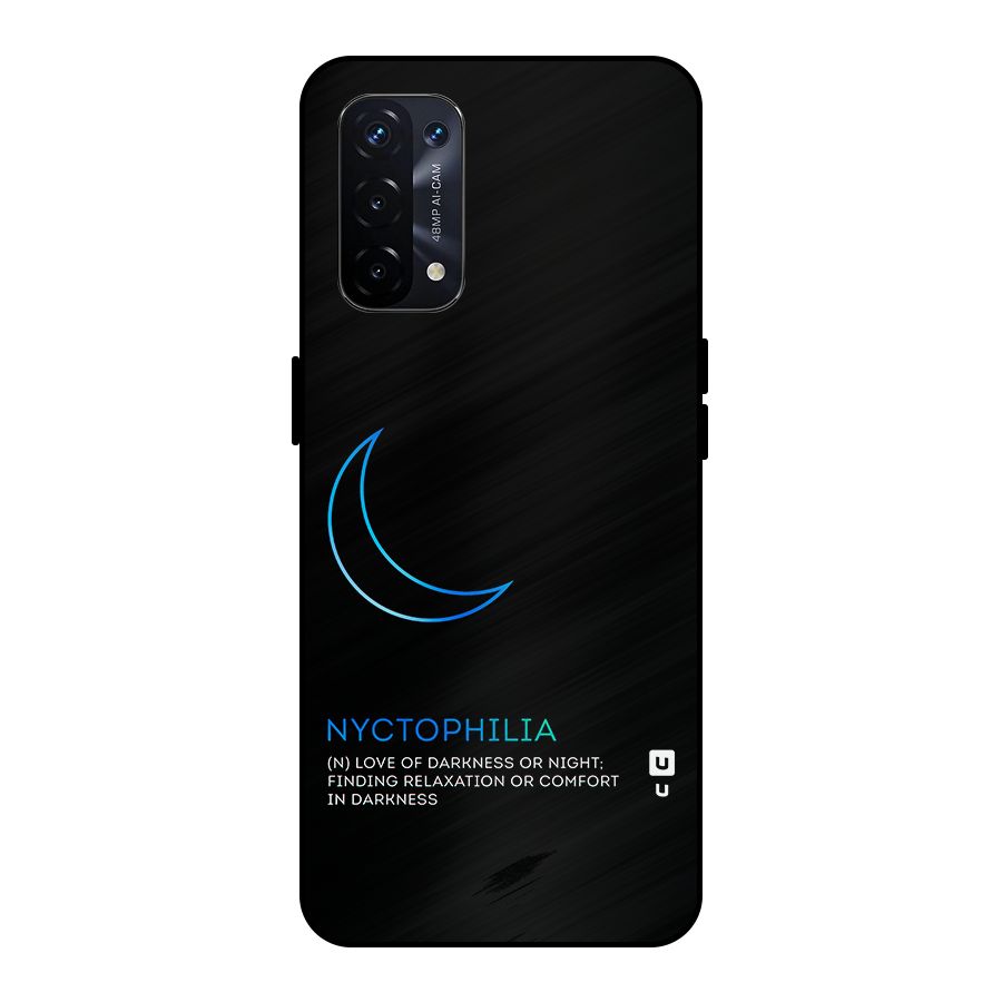 Nyctophilia Love of Darkness Metal Back Case for Oppo A74 5G