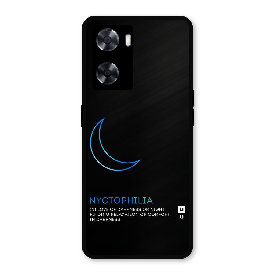 Nyctophilia Love of Darkness Metal Back Case for Oppo A77s
