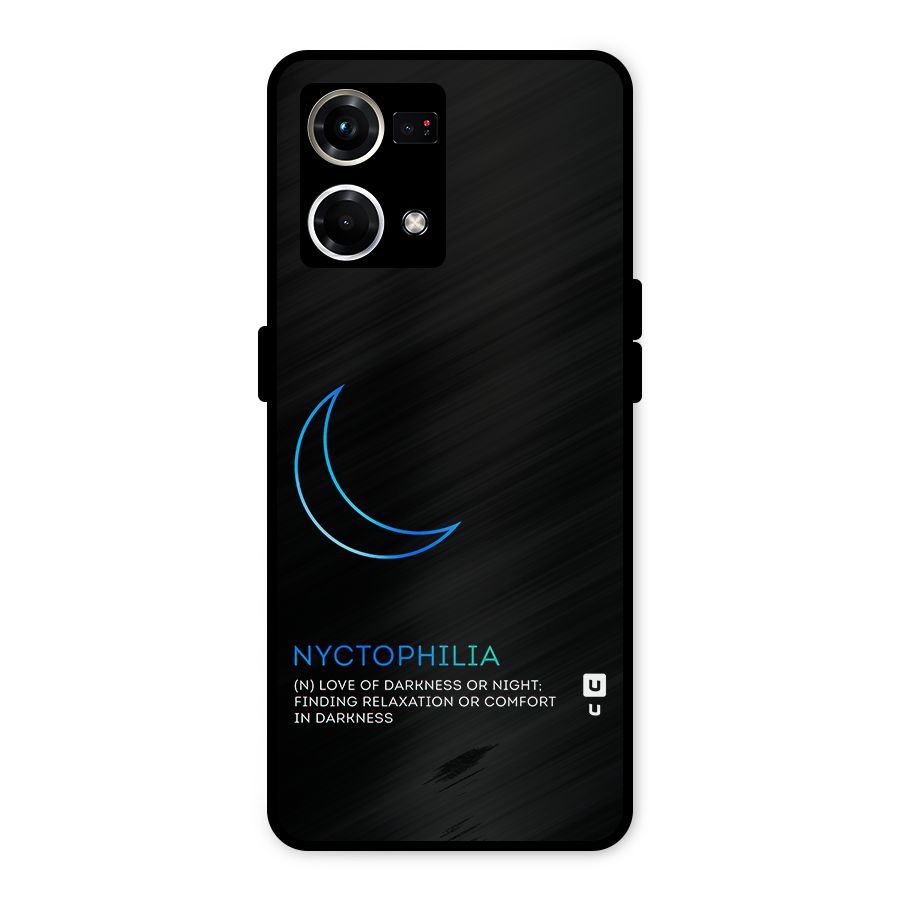 Nyctophilia Love of Darkness Metal Back Case for Oppo F21 Pro 4G