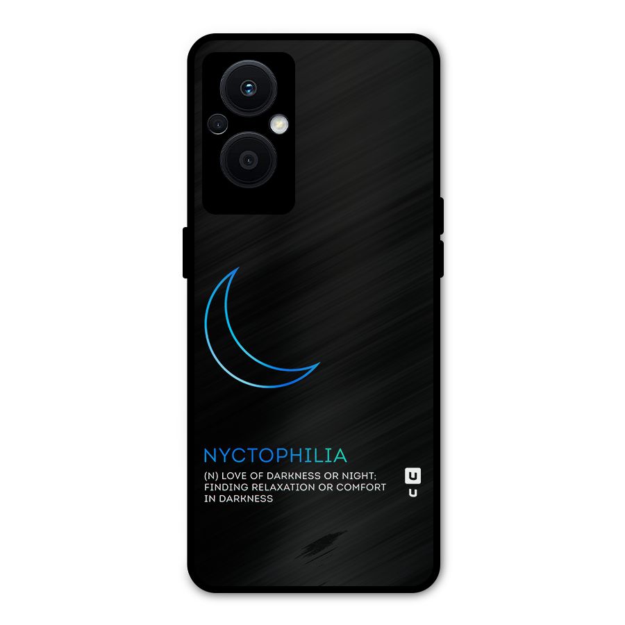 Nyctophilia Love of Darkness Metal Back Case for Oppo F21s Pro 5G