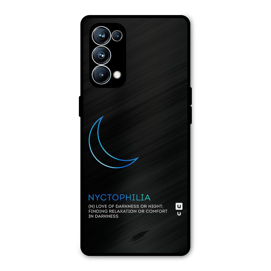 Nyctophilia Love of Darkness Metal Back Case for Oppo Reno5 Pro 5G