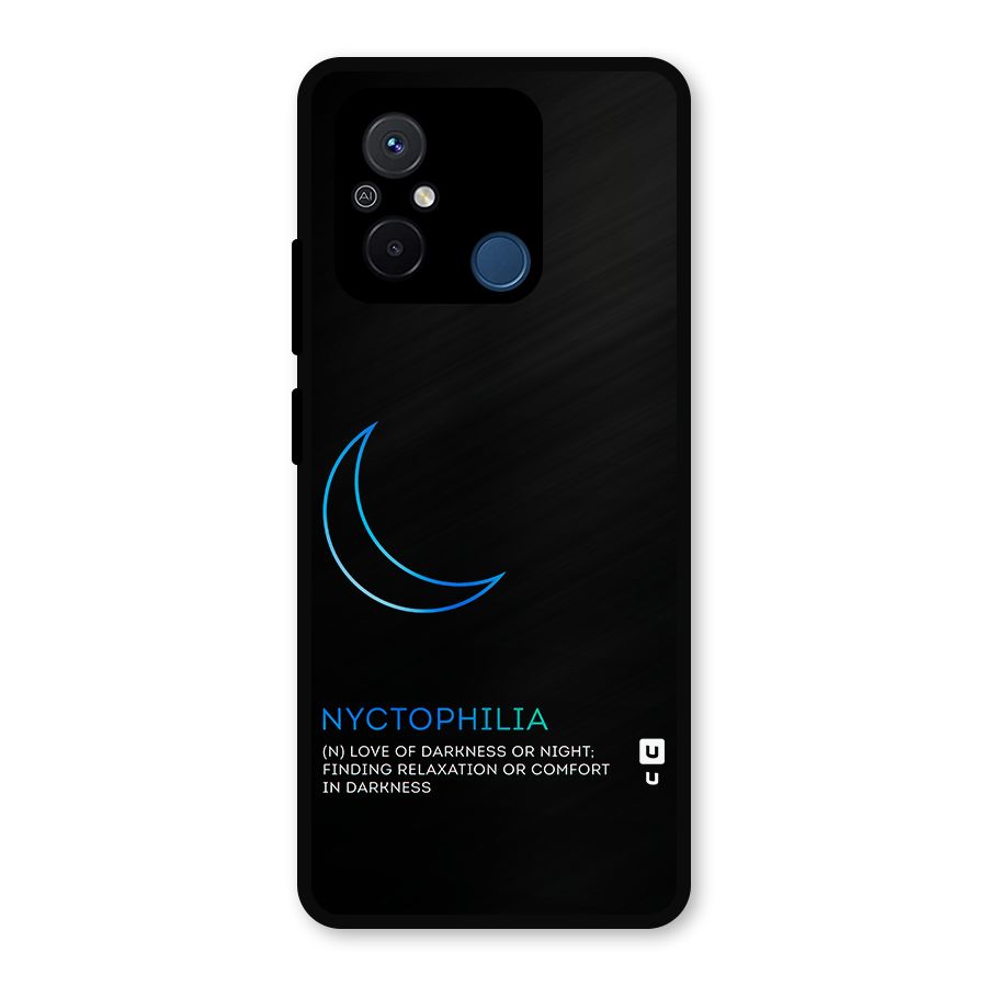 Nyctophilia Love of Darkness Metal Back Case for Poco C55