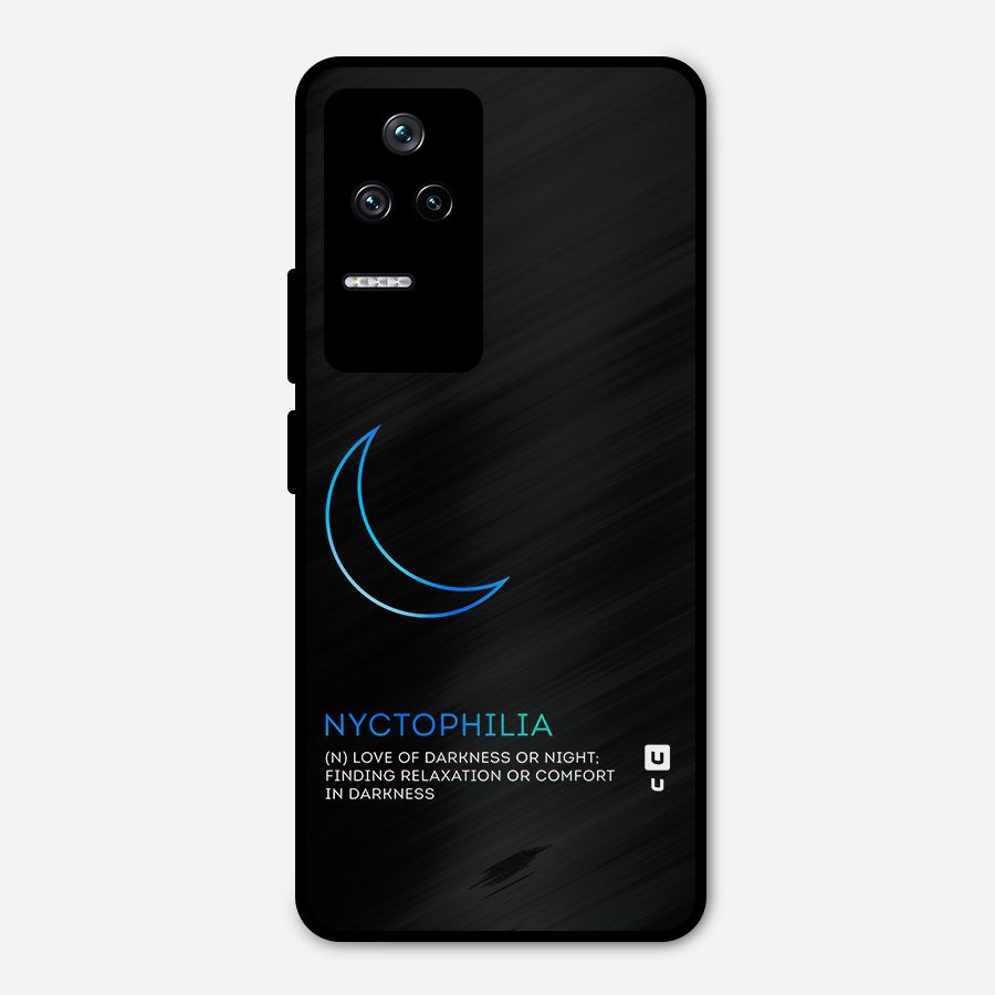 Nyctophilia Love of Darkness Metal Back Case for Poco F4 5G