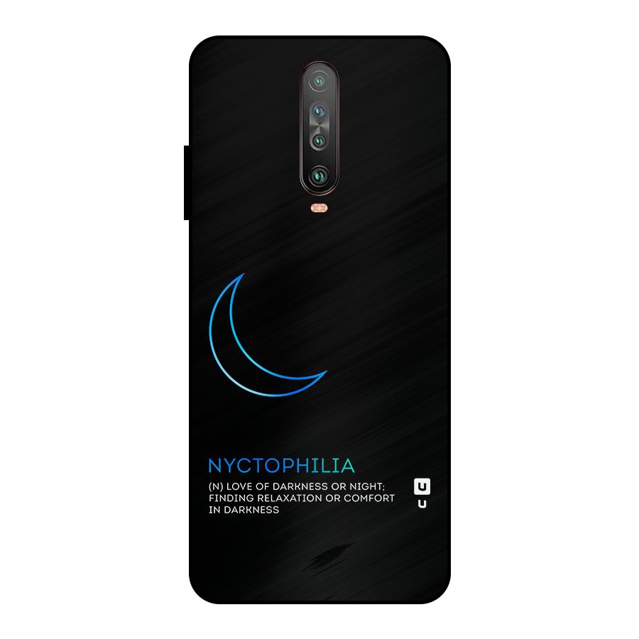 Nyctophilia Love of Darkness Metal Back Case for Poco X2