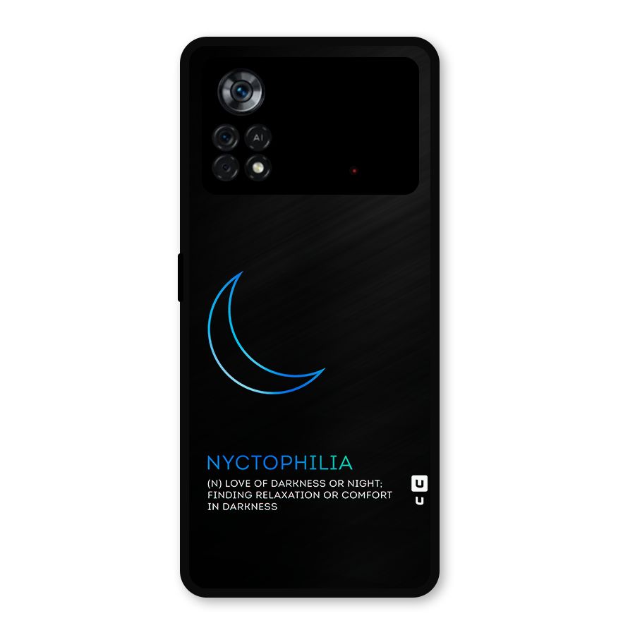 Nyctophilia Love of Darkness Metal Back Case for Poco X4 Pro 5G