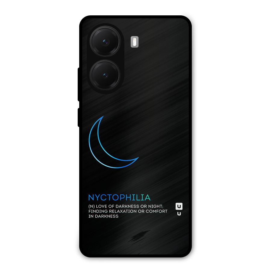Nyctophilia Love of Darkness Metal Back Case for Poco X7 Pro