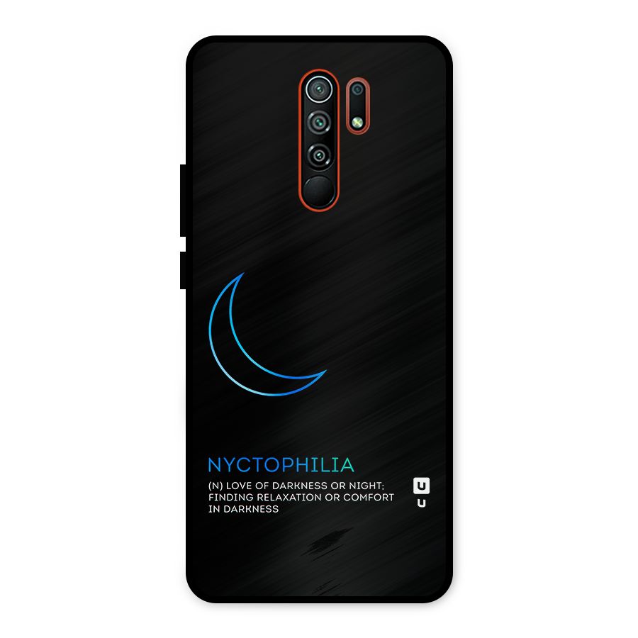 Nyctophilia Love of Darkness Metal Back Case for Redmi 9 Prime