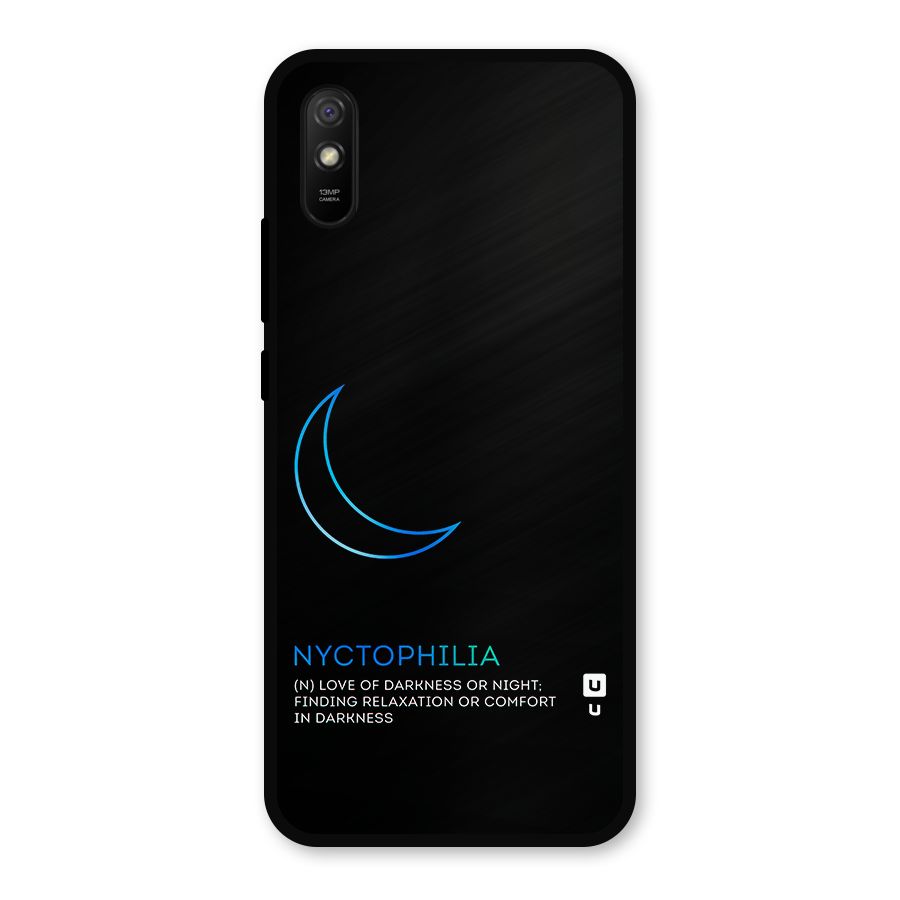 Nyctophilia Love of Darkness Metal Back Case for Redmi 9a