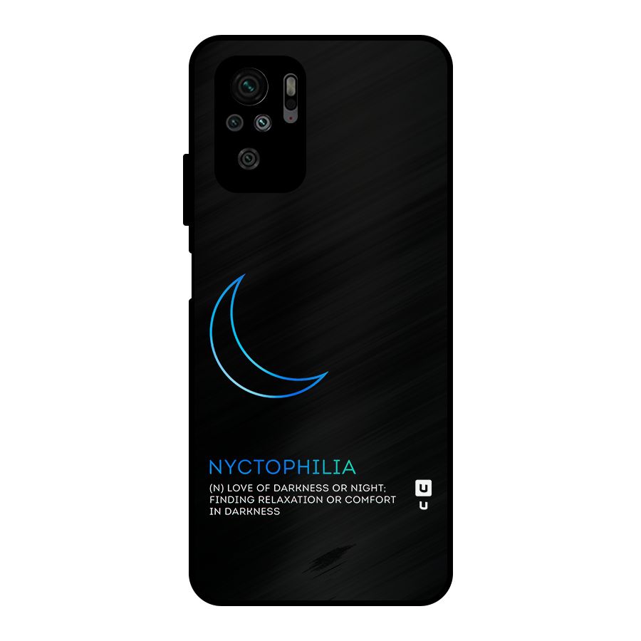 Nyctophilia Love of Darkness Metal Back Case for Redmi Note 10